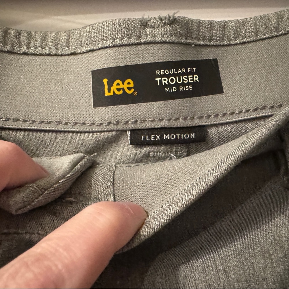 Lee mid rise trousers - grey